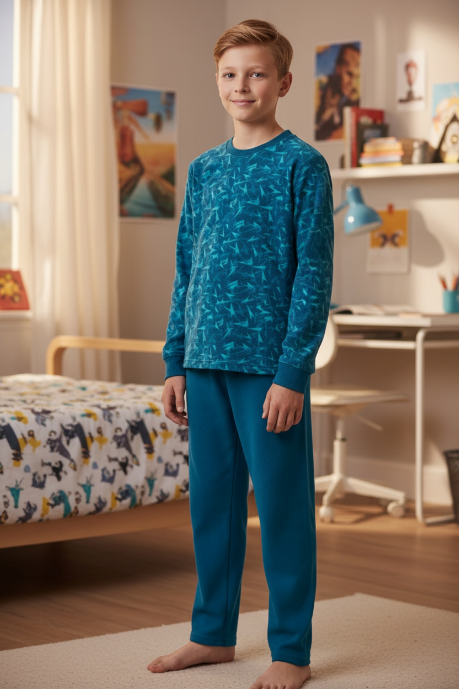 Pijama Niño Estampado Polar ok