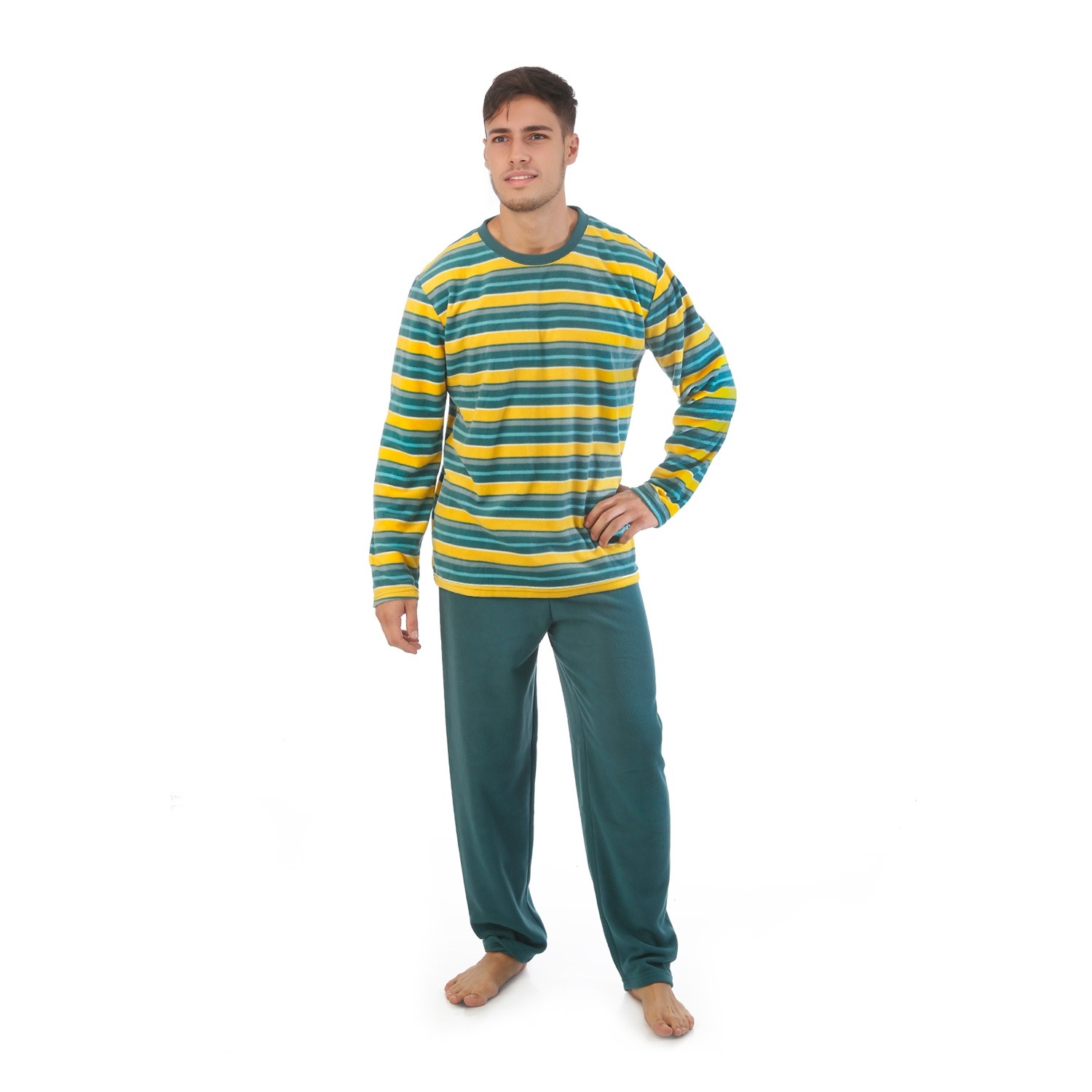 Pijama Polar Hombre Listado - Imagen 2